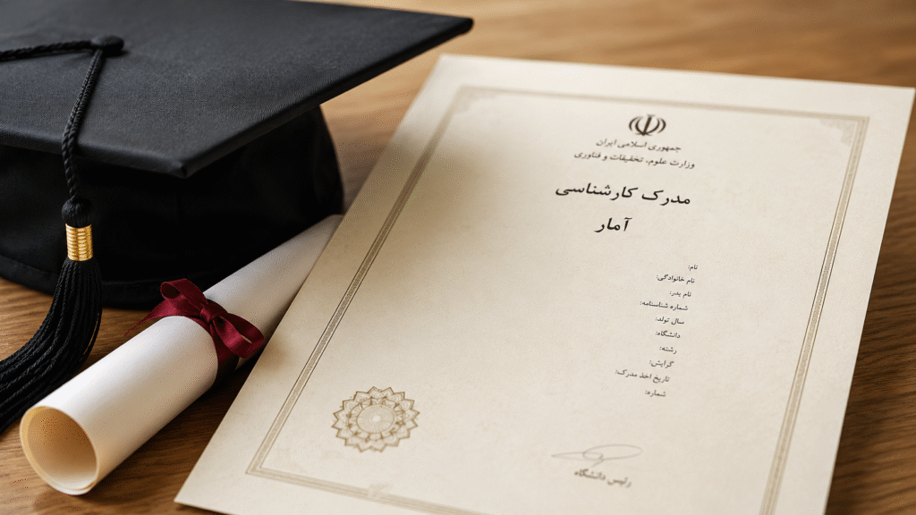 مدرک کارشناسی آمار